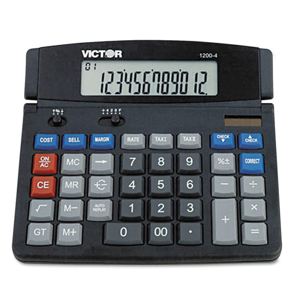 Victor® 1200-4 Business Desktop Calculator, 12-Digit LCD (VCT12004)