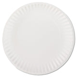 AJM Packaging Corporation White Paper Plates, 9" dia, 100/Pack (AJMPP9GREWHPK) Pack of 100