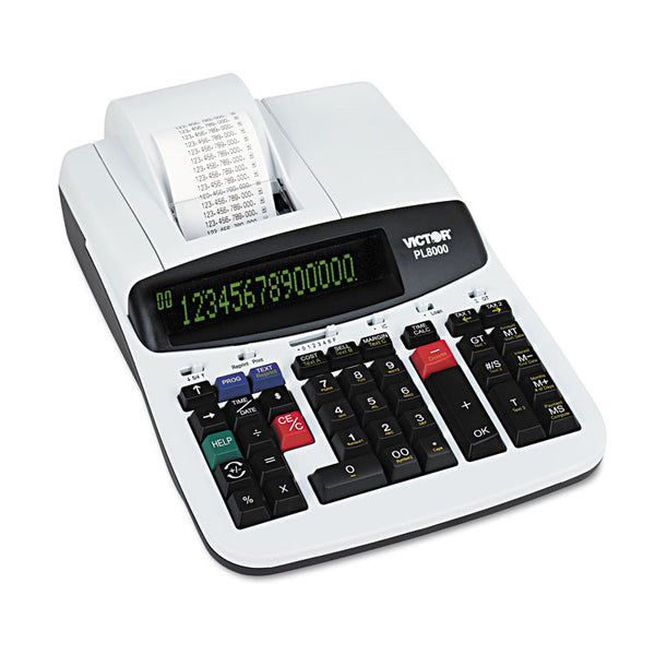 Victor® PL8000 One-Color Prompt Logic Printing Calculator, Black Print, 8 Lines/Sec (VCTPL8000) Each