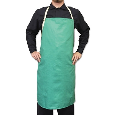 Best Welds Flame-Retardant Cotton Sateen Bib Apron, 24 in x 36 in, Visual Green (902-CA-400) Each