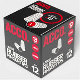 ACCO Rubber Finger Tips, 13 (Large), Amber, Dozen (ACC54033) Box of 12