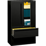 HON Brigade 700 Series Lateral File, 2-Drawer, 42" x 18" x 64.3", Black (HON795LSP) Each