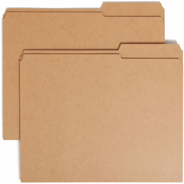 Smead 2/5 Tab Cut Letter Recycled Top Tab File Folder (SMD10786) Pack of 100