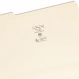 Smead 1/3 Tab Cut Legal Recycled Top Tab File Folder, 8 1/2" x 14", 3/4" Expansion, Manila, 100/Box (SMD15335) Box of 100