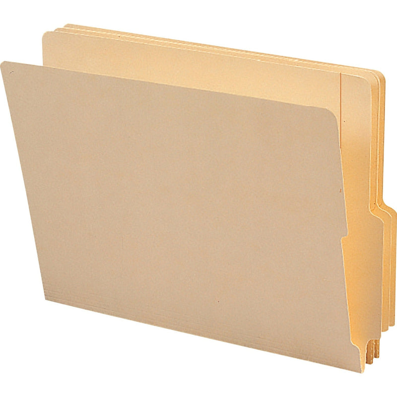 Smead End Tab File Folders, Manila, 4&quot; Double Pli Tab, High Front, Letter, 100/Box (SMD24179) Box of 100