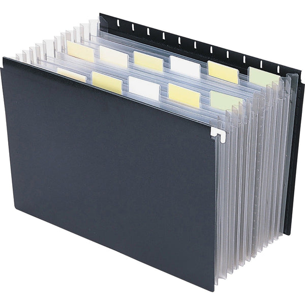 Smead Hanging Portable Expanding File, 11 7/8&quot;x9 1/4&quot;, Black (SMD65125) Each