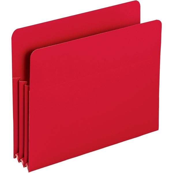 Smead Poly File Pockets, Letter, 3 1/2&quot; Expansion, Red, 4/Box (SMD73501) Pack of 4