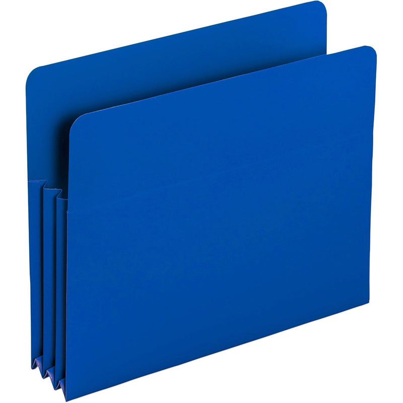 Smead Poly File Pockets, Letter, 3 1/2&quot; Expansion, Blue, 4/Box (SMD73503) Pack of 4