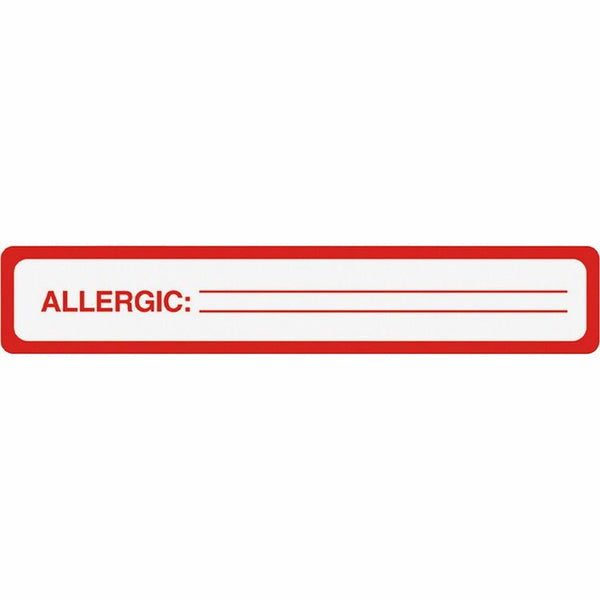 Tabbies Medical Labels, ALLERGIC, 1 x 5.5, White, 175/Roll (TAB40561)