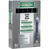 Dixon Industrial RediMark Chisel Tip Permanent Markers, Black Ink, Metal Barrel, 12/Dozen (DIX87170) 1 Dozen