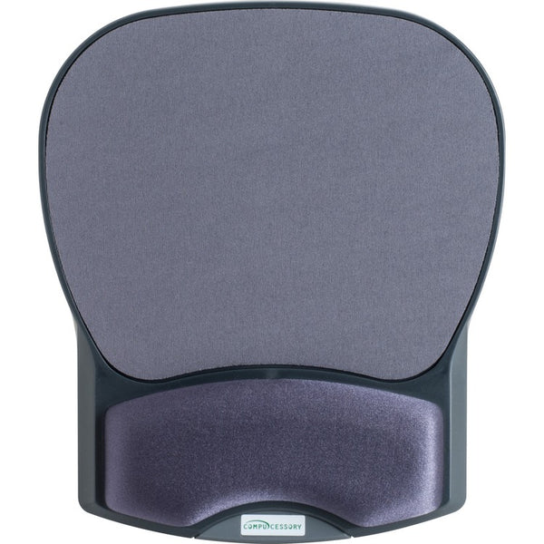 Compucessory 55302 Charcoal Mouse Pad w/ Gel Wrist Rest, 8 7/10&quot; x 10 1/5&quot; x 1 1/5&quot; (CCS55302) Each