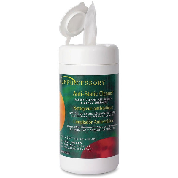 Compucessory 24224 Anti Static Cleaning Wipes (CCS24224) Each