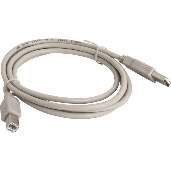 Compucessory 11150 Gray 6' A-B USB Cable w/Gold Plated Contacts (CCS11150) Each