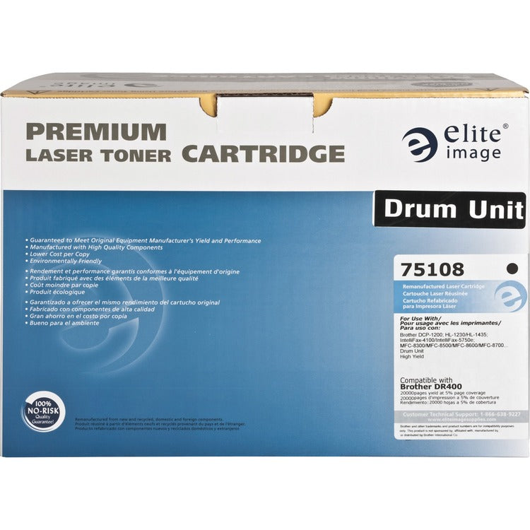 Elite Image Remanufactured Imaging Drum Alternative For Brother DR400, 20000, 1 Each (ELI75108) Each