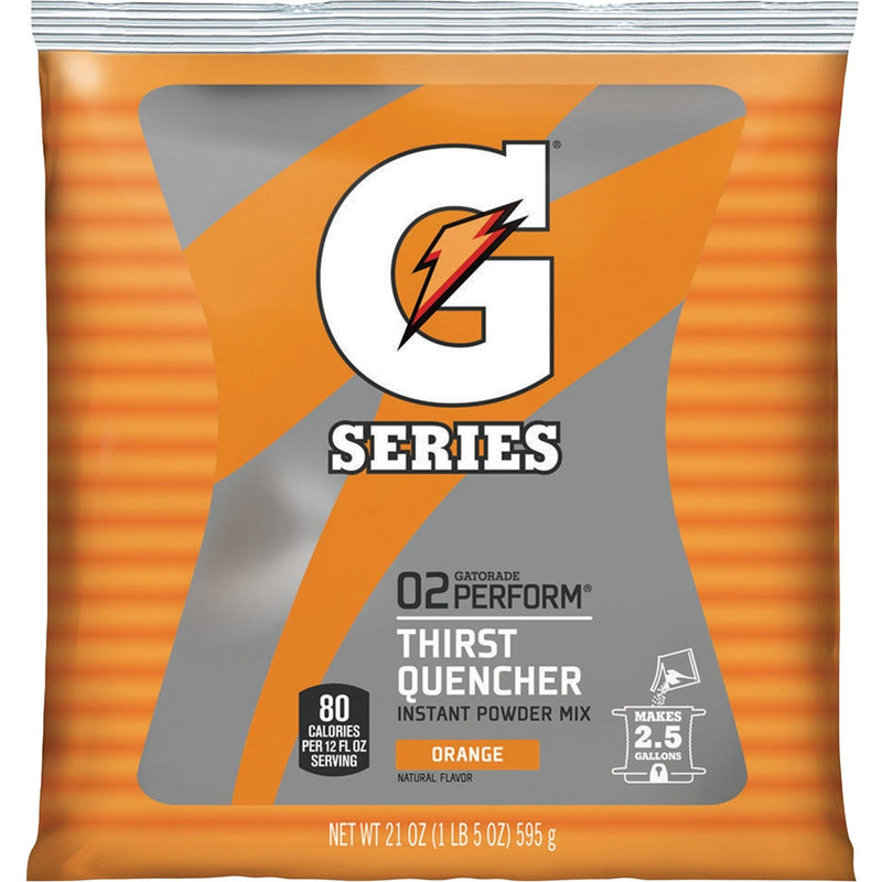 Gatorade Sports Drink Powder, Orange, Yields 2-1/2 Gallons, Each (QKR03970) Each