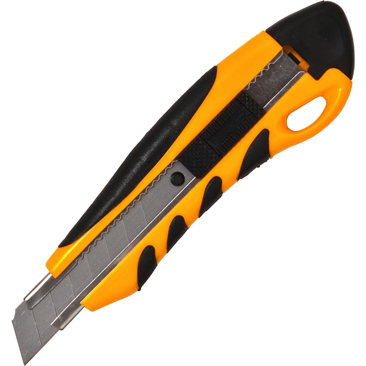 Sparco PVC Grip Knife, Stainless Steel Chamber, Yellow/Black (SPR15851)