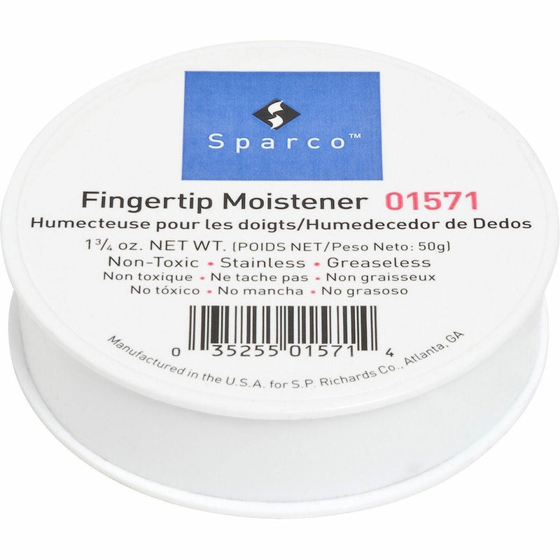 Sparco Sortkwik Fingertip Moistener, Nonskid Back, 1 3/4 Oz. (SPR01571) Each