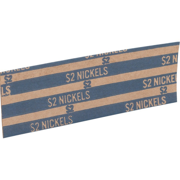 Sparco Coin Wrapper, Nickels, $2.00, Blue (SPRTCW05)