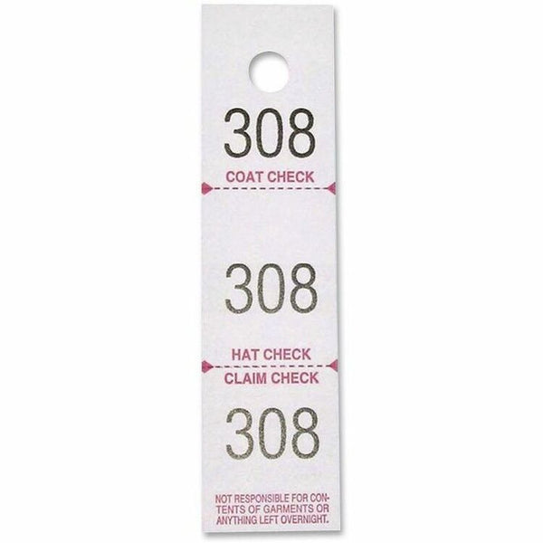 Sparco Check Tickets, Coat, 3 Part, 500 Ct, White (SPR99300)