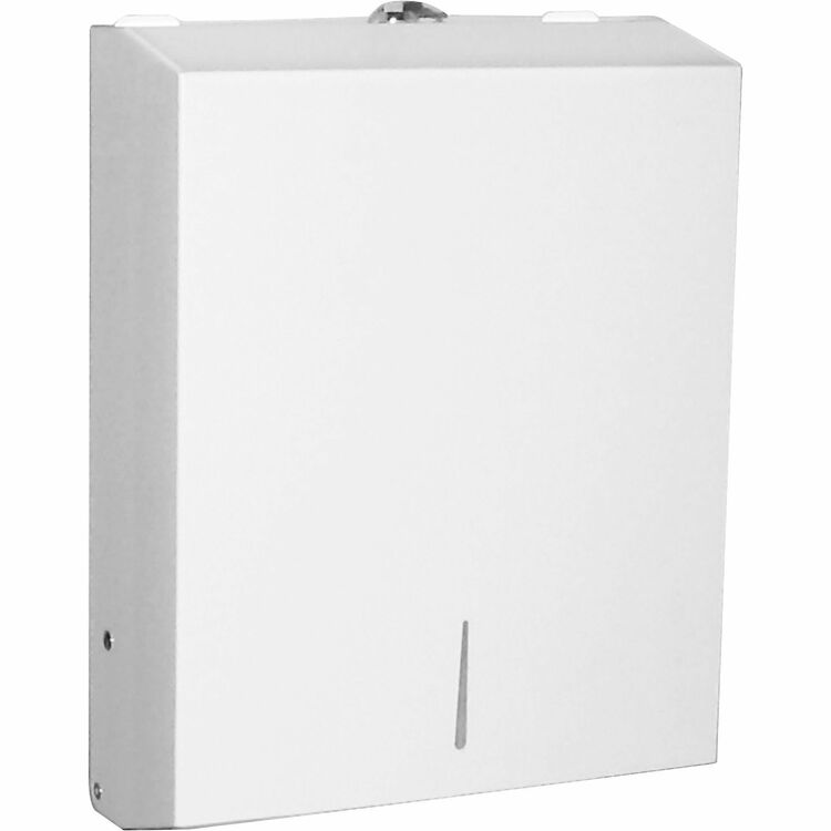 Genuine Joe Wall Mount C-Fold / Multi-Fold Paper Towel Dispenser, White (GJO02197)