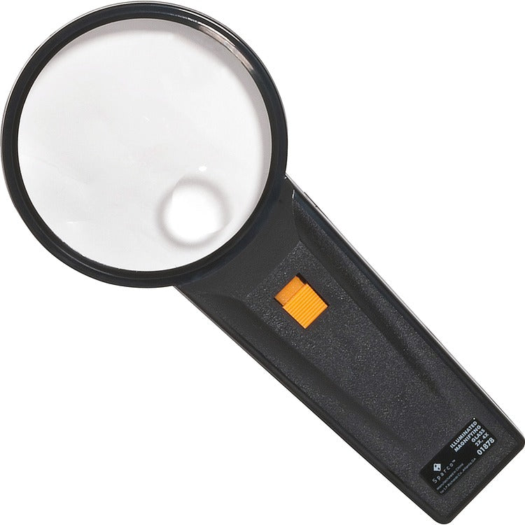 Sparco Illuminated Magnifier, Round,2X Main/4X Bifocal, 3&quot;Diameter (SPR01878)