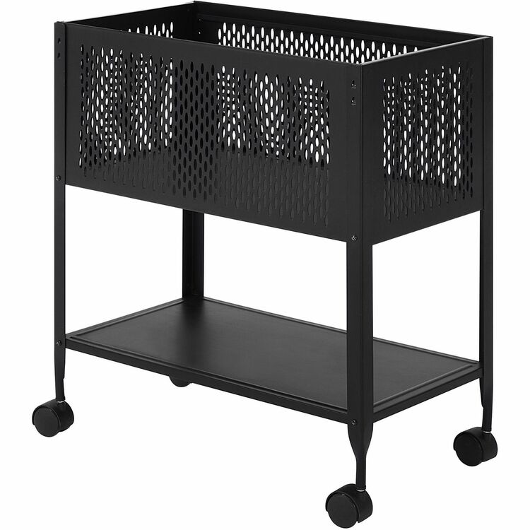 Lorell File, Mesh Rolling, 4 Casters, 12 1/2&quot;x25&quot;x28 1/4&quot;, Black (LLR60175)