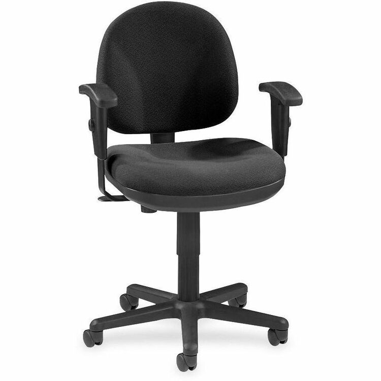 Lorell Swivel Task Chair, Black (LLR80004)