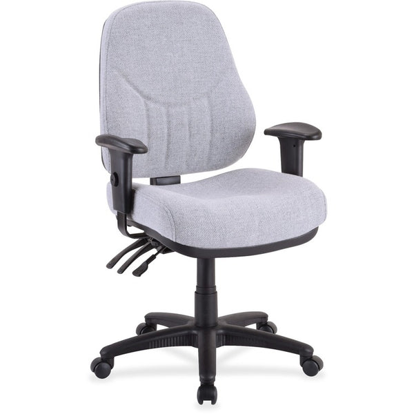 Lorell Adjustable Highback Chair, 26 7/8&quot; WX28&quot; DX40 1/2 44&quot; H, Gray (LLR81100)