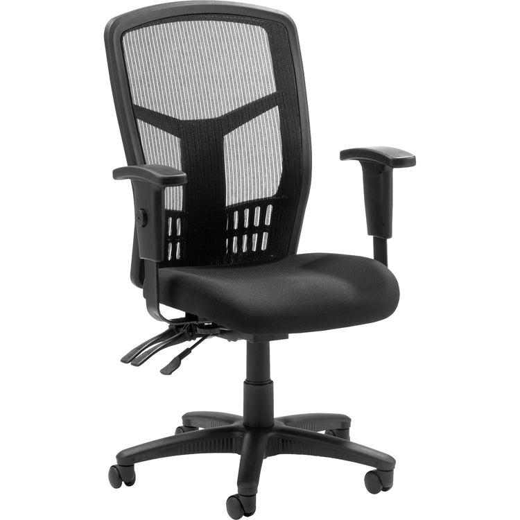 Lorell Executive High-Back Chair, Mesh Fabric, 28-1/2&quot;x28-1/2&quot;x45, BK (LLR86200)