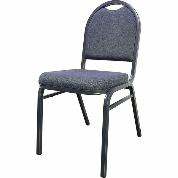 Lorell Blue Stack Chairs with Round-Back, 18&quot; x 22&quot; x 35 1/2&quot; (LLR62514)