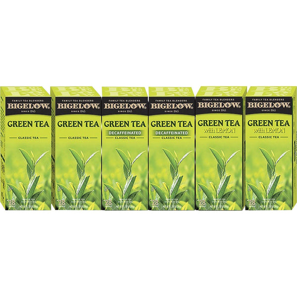 Bigelow Three Flavor Green Tea Assortment, Box, 168/Carton (BTC10578) 1 Box