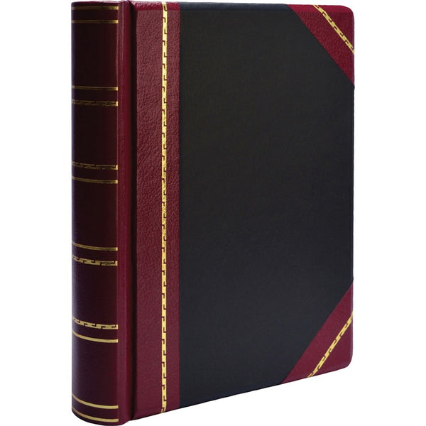 Wilson Jones Minute Book Binder, 500 Sheet Cap, 11&quot;x8 1/2&quot;, Red/Black (WLJ39715) Each