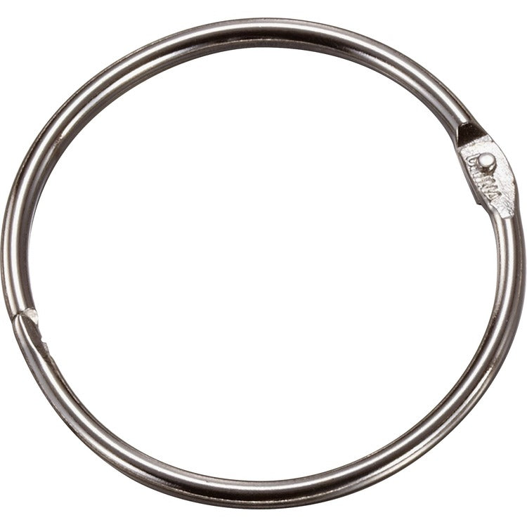 Officemate Book Rings, 1 1/2&quot; Diameter, Silver (OIC99703) Box of 100