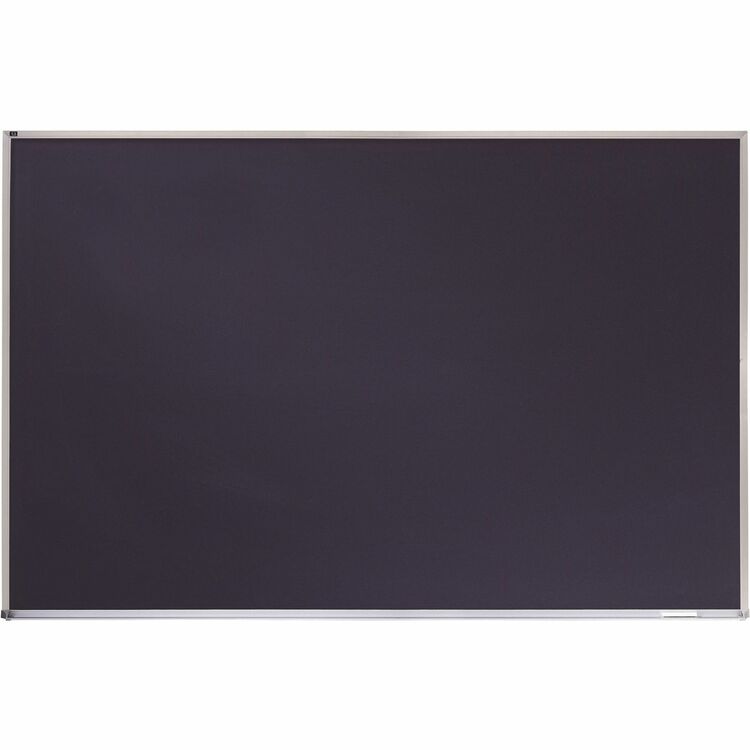 Quartet Porcelain Black Chalkboard w/Aluminum Frame, 48 x 36, Silver (QRTPCA304B) Each