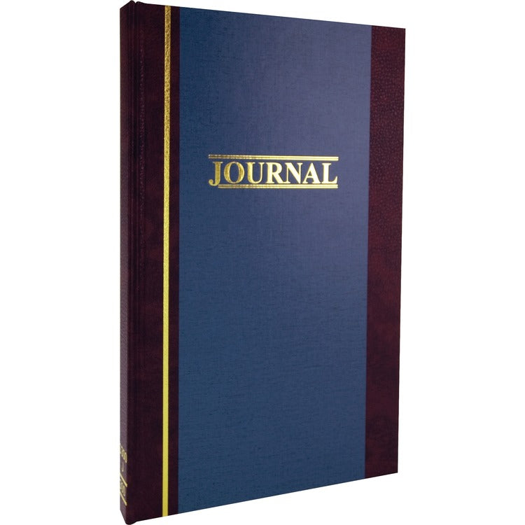 Wilson Jones 2 Column Journal Book, 300 Page, 11 3/4&quot;x7 1/4&quot;, Blue (WLJS3003J) Each