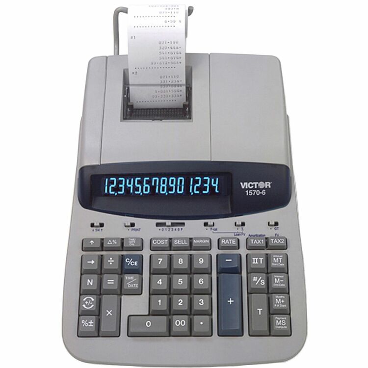 Victor 14 Digit Professional Grade Heavy Duty Commercial Printing Calculator with Financial/Loan Calculations (VCT15706) Each