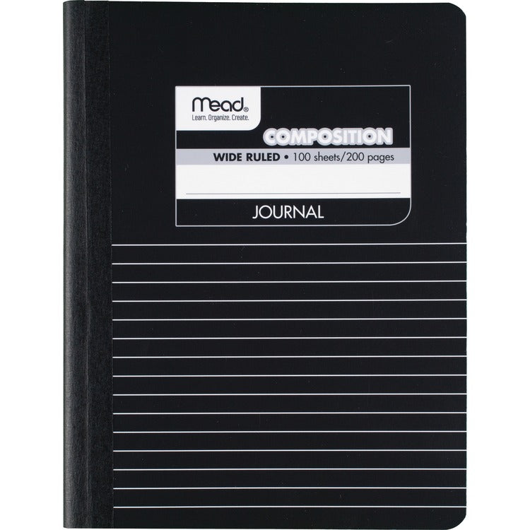 Mead Composition Book, Special Ruled, 9 3/4&quot;x7 1/2&quot;, Black Marble (MEA09920)