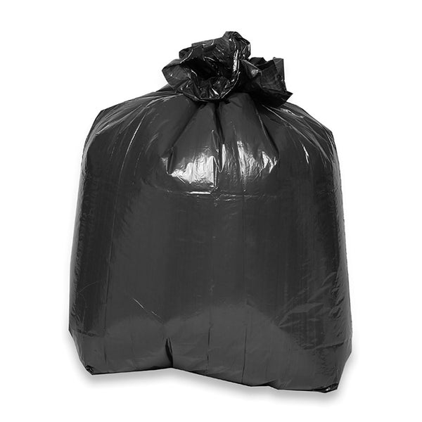 Genuine Joe Black Trash Bags, 16 Gallon, Case of 100 (GJO02431)