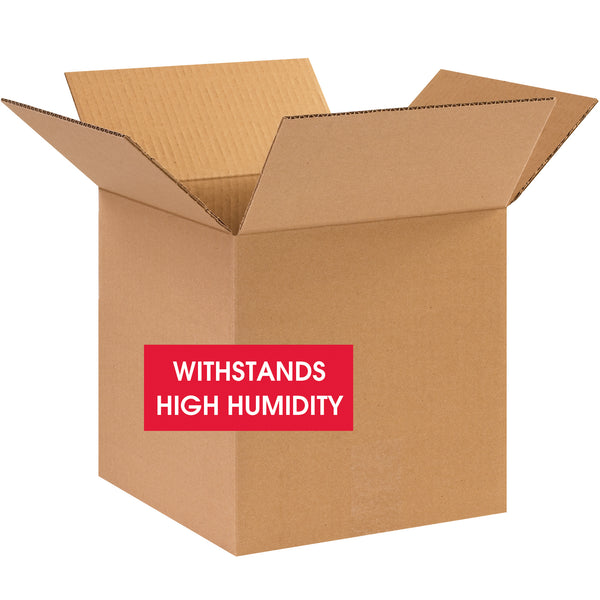 10 x 10 x 10" W5c Weather-Resistant Corrugated Boxes (101010W5C) Bundle Of 25