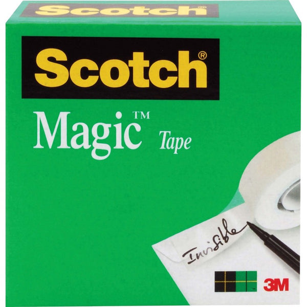 Scotch Magic Office Tape, 1" x 72yds, 3" Core, Clear (MMM81012592)