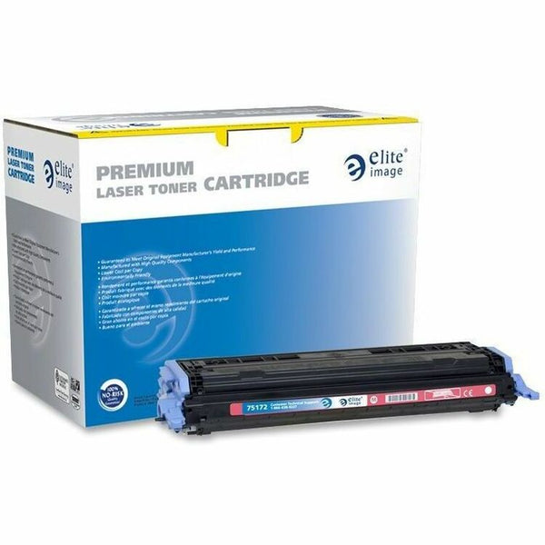 Elite Image Remanufactured Toner Cartridge, Alternative for HP 124A (Q6003A), Laser, 2000 Pages, Magenta, 1 Each (ELI75172) Each
