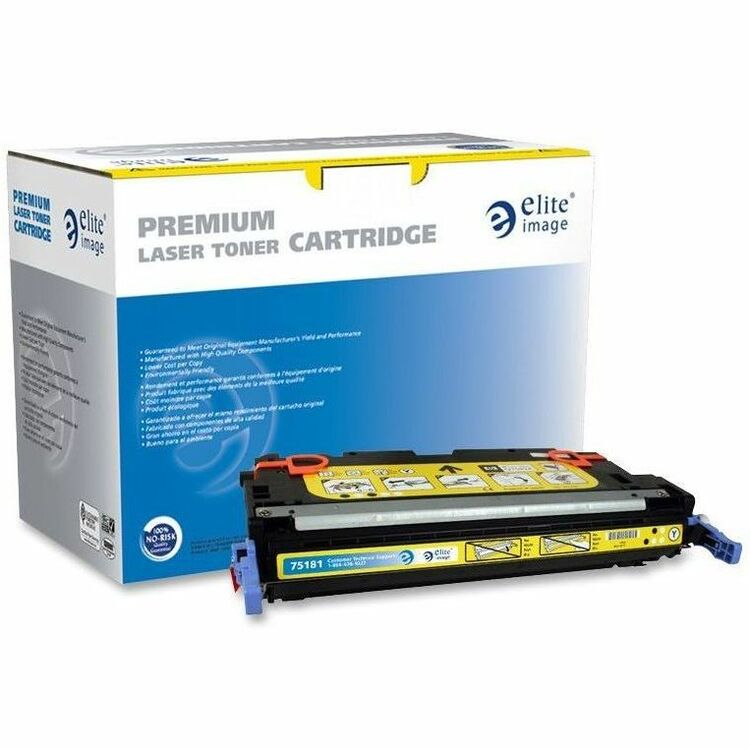 Elite Image Remanufactured Toner Cartridge, Alternative for HP 502A (Q6472A), Laser, 4000 Pages, Yellow, 1 Each (ELI75181) Each
