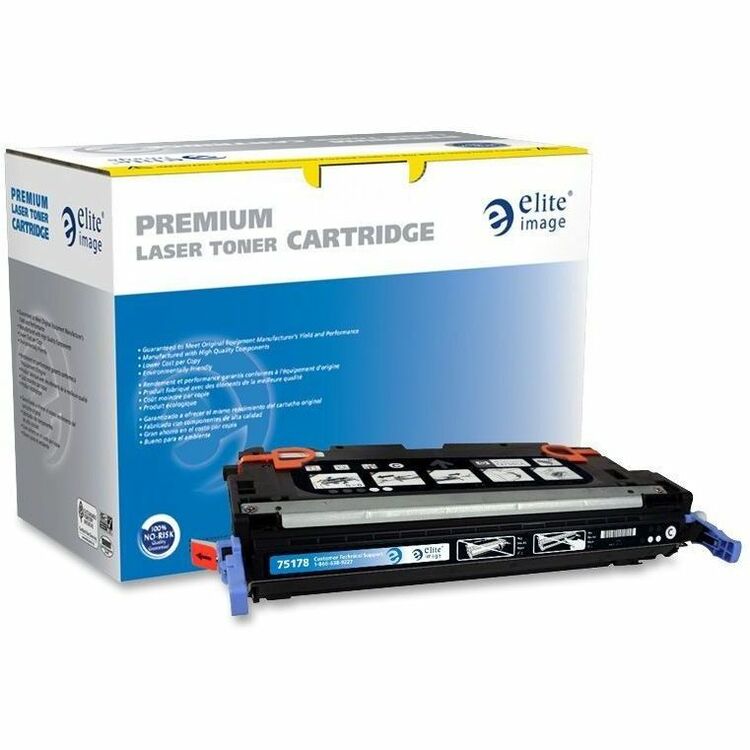 Elite Image Remanufactured Toner Cartridge, Alternative for HP 501A (Q6470A), Laser, 6000 Pages, Black, 1 Each (ELI75178) Each