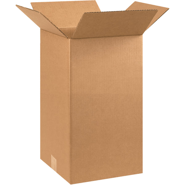 10 x 10 x 18" Tall Corrugated Boxes, Bundle Of 25 Bundle Of 25