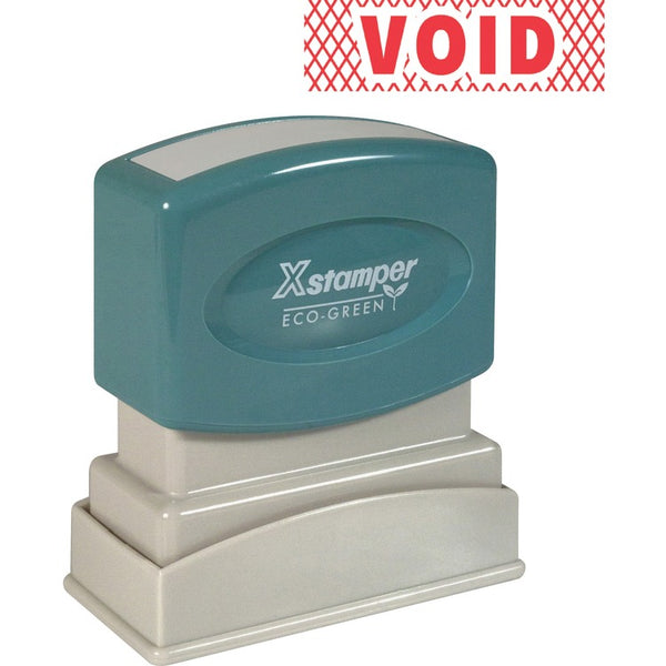 Xstamper Title Stamps, &quot;Void&quot;, Impression 1/2&quot;x1-5/8&quot;, Red (XST1825) Each
