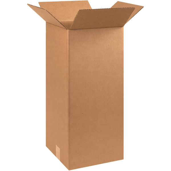 10 x 10 x 24" Tall Corrugated Boxes, Bundle Of 25 Bundle Of 25