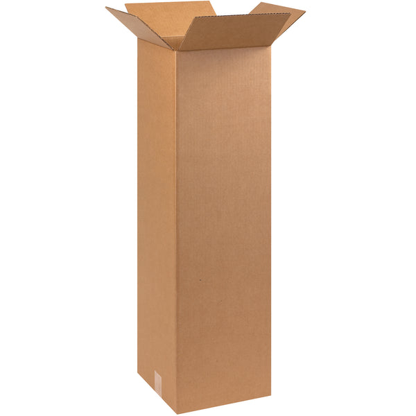 10 x 10 x 30" Tall Corrugated Boxes, Bundle Of 25 Bundle Of 25