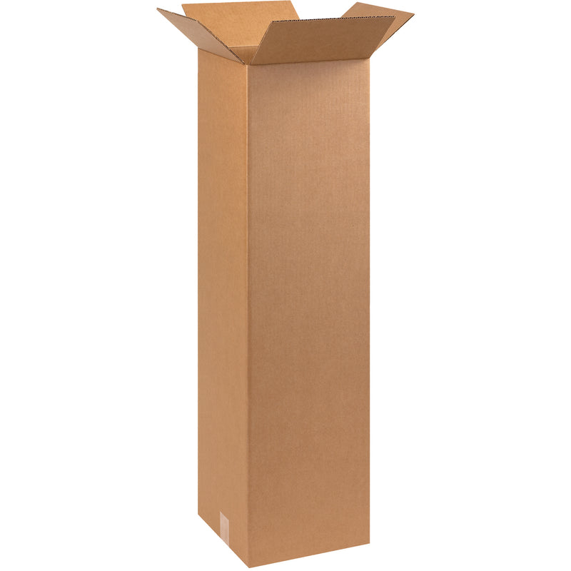 10 x 10 x 38" Tall Corrugated Boxes, Bundle Of 25 Bundle Of 25