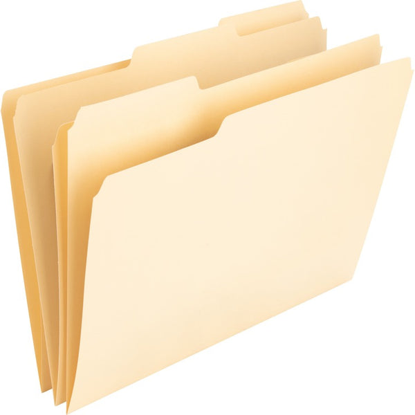 Nature Saver File Folders, 1 Ply, 11Pt., 1/3 Cut Assorted Tab, Letter, Manila (NAT00836) Box of 100