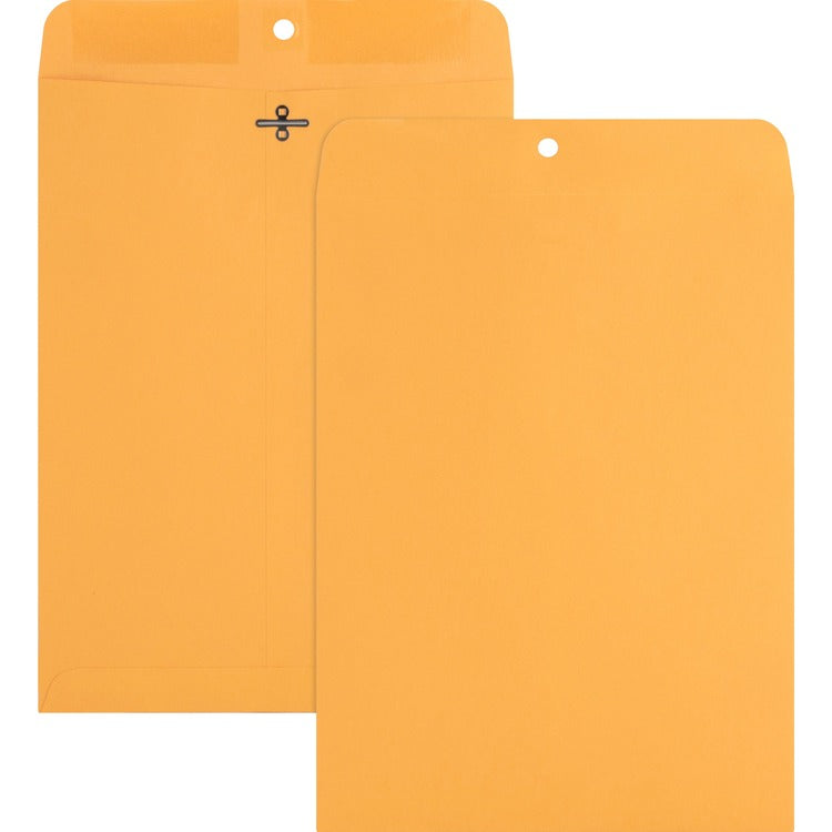 Nature Saver Clasp Envelope, 28Lb, 9&quot;x12&quot;, 100/BX, Natural Kraft (NAT00857) Box of 100